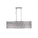 Candelabre, Lustre - Lustra metal cromat, sticla transparenta Bijou 8Lt
