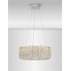 Candelabre, Lustre - Lustra suspendata crom, cristale sticla CELYSIA 60cm