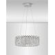 Candelabre, Lustre - Lustra suspendata crom, cristale sticla CELYSIA 60cm