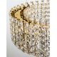 Candelabre, Lustre - Lustra suspendata LED auriu, cristale sticla CELYSIA 60cm