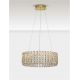 Candelabre, Lustre - Lustra suspendata LED auriu, cristale sticla CELYSIA 60cm