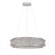 Lustra suspendata LED crom, cristale sticla CELYSIA 80cm