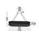 Candelabre, Lustre - Lustra suspendata LED crom, cristale sticla CELYSIA 100x30cm