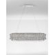 Candelabre, Lustre - Lustra suspendata LED crom, cristale sticla CELYSIA 100x30cm