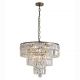 Candelabre, Lustre - Lustra metal alama antic, cristal transparent Empire 5L