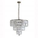 Lustra metal alama antic, cristal transparent Empire 5L
