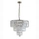 Candelabre, Lustre - Lustra metal alama antic, cristal transparent Empire 5L