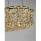 Candelabre, Lustre - Lustra suspendata LED auriu, cristale sticla CELYSIA 100x30cm