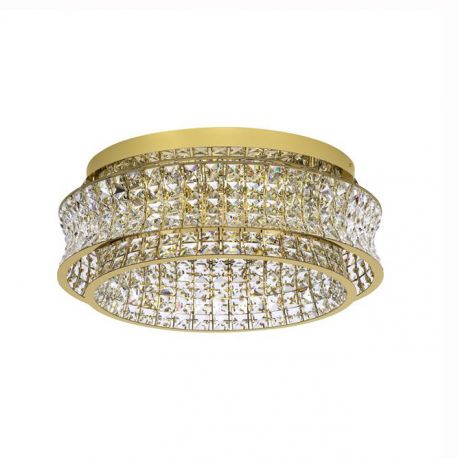 Lustre aplicate - Lustra aplicata LED auriu, cristale sticla CELYSIA 60cm