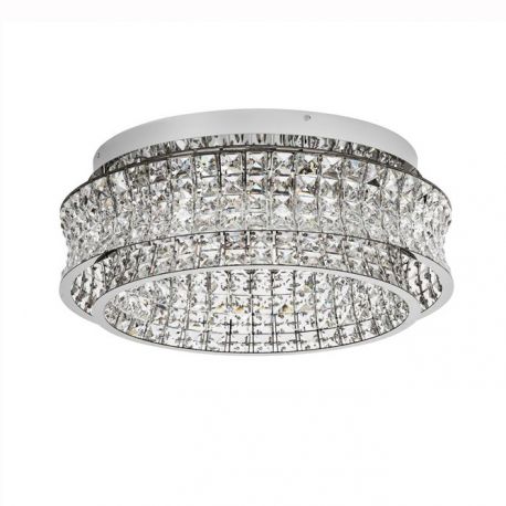 Lustre aplicate - Lustra aplicata LED crom, cristale sticla CELYSIA 60cm