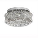 Lustra aplicata LED crom, cristale sticla CELYSIA 50cm