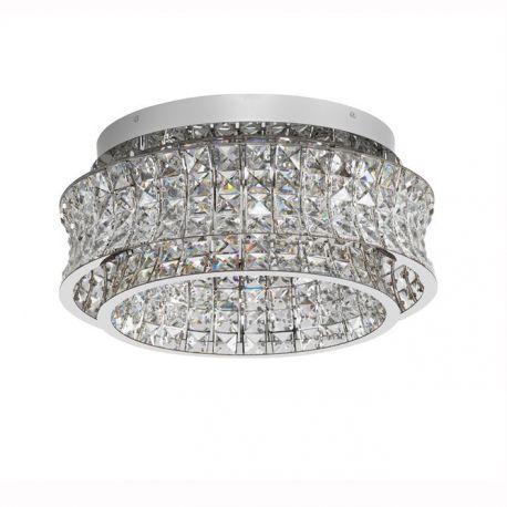 Lustre aplicate - Lustra aplicata LED crom, cristale sticla CELYSIA 50cm