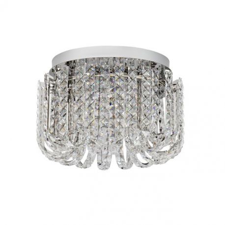 Lustre aplicate - Lustra aplicata LED crom, cristale sticla CELYSIA 50cm