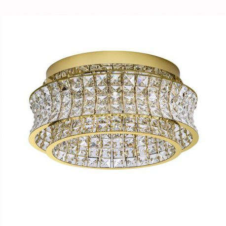 Lustre aplicate - Lustra aplicata LED auriu, cristale sticla CELYSIA 50cm