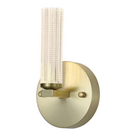 Iluminat pentru baie - Aplica LED de perete baie metal alama IP44 Aberdeen