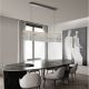 Pendule, Lustre suspendate - Lustra suspendata LED crom, cristale sticla NUVIA 120cm