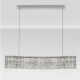 Pendule, Lustre suspendate - Lustra suspendata LED crom, cristale sticla NUVIA 120cm