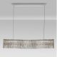 Pendule, Lustre suspendate - Lustra suspendata LED crom, cristale sticla NUVIA 120cm