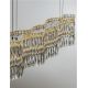 Pendule, Lustre suspendate - Lustra suspendata LED crom, cristale sticla NUVIA 120cm