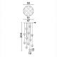 Pendule, Lustre suspendate - Lustra cu 12 pendule LED ALICIA