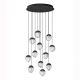 Pendule, Lustre suspendate - Lustra cu 12 pendule LED ALICIA