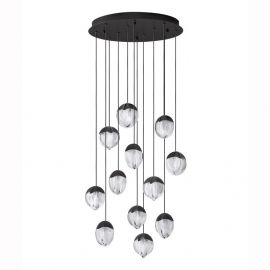 Pendule, Lustre suspendate - Lustra cu 12 pendule LED ALICIA