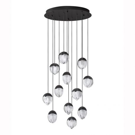 Pendule, Lustre suspendate - Lustra cu 12 pendule LED ALICIA
