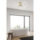 Iluminat pentru baie - Plafoniera baie metal alama satin IP44 Imperial 4L
