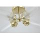 Iluminat pentru baie - Plafoniera baie metal alama satin IP44 Imperial 4L