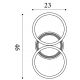 Plafoniere - Plafoniera LED design circular Contour