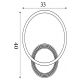 Plafoniere - Plafoniera LED design circular Contour