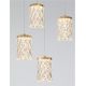Pendule, Lustre suspendate - Lustra aurie cu 5 pendule LED PHOS