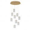 Lustra aurie cu 9 pendule LED PHOS 