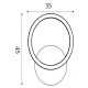 Plafoniere - Plafoniera LED design circular Specs