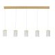 Lustra aurie cu 5 pendule LED PHOS 