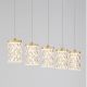 Pendule, Lustre suspendate - Lustra aurie cu 5 pendule LED PHOS