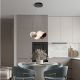 Pendule, Lustre suspendate - Lustra cu 7 pendule LED din sticla colorata SILENZIO