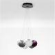 Pendule, Lustre suspendate - Lustra cu 7 pendule LED din sticla colorata SILENZIO