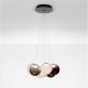 Pendule, Lustre suspendate - Lustra cu 7 pendule LED din sticla colorata SILENZIO