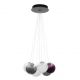 Pendule, Lustre suspendate - Lustra cu 7 pendule LED din sticla colorata SILENZIO