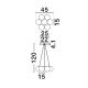 Pendule, Lustre suspendate - Lustra cu 7 pendule LED din sticla colorata SILENZIO