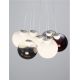 Pendule, Lustre suspendate - Lustra cu 7 pendule LED din sticla colorata SILENZIO