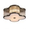 Plafoniera metal alama antique, sticla Lotus 2L