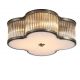 Plafoniera metal alama antique, sticla Lotus 3L