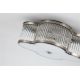 Plafoniere - Plafoniera metal alama antique, sticla Lotus 3L