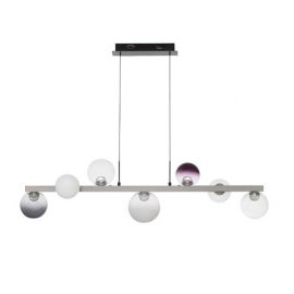 Lustra LED globuri sticla colorata SILENZIO