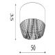 Plafoniere - Plafoniera design elegant Bellano 5L