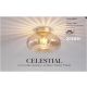 Plafoniere - Plafoniera metal auriu sticla chihlimbar Celestial