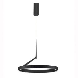 Lustra circulara aluminiu negru LED CCT ADALIZ 60cm