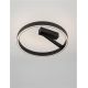 Plafoniere - Plafoniera circulara aluminiu negru LED CCT ADALIZ 50cm